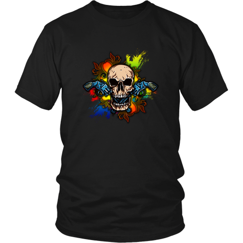 Skull T-shirt - Skull with guns
