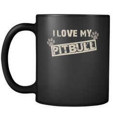 Pitbull 11 oz. Mug. Pitbull funny gift idea.