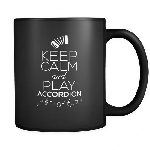 Accordion 11 oz. Mug. Accordion funny gift idea.