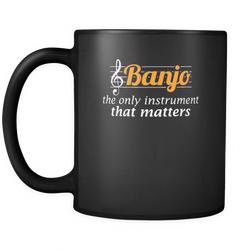 Banjo 11 oz. Mug. Banjo funny gift idea.