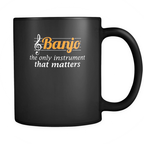 Banjo 11 oz. Mug. Banjo funny gift idea.