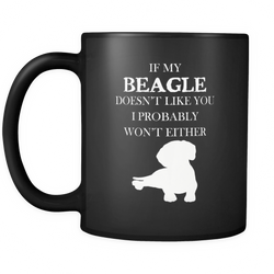 Beagle 11 oz. Mug. Beagle funny gift idea.