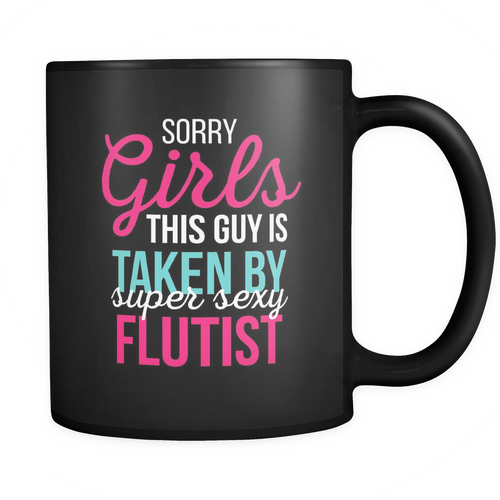Flutist 11 oz. Mug. Flutist funny gift idea.