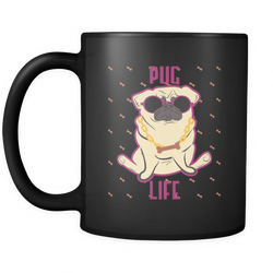 Pug 11 oz. Mug. Pug funny gift idea.