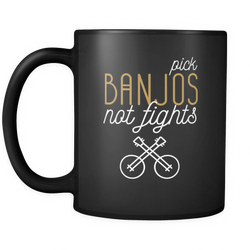 Banjo 11 oz. Mug. Banjo funny gift idea.