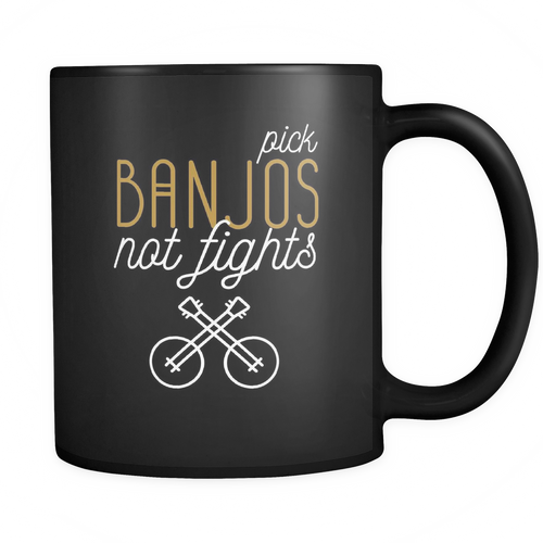 Banjo 11 oz. Mug. Banjo funny gift idea.