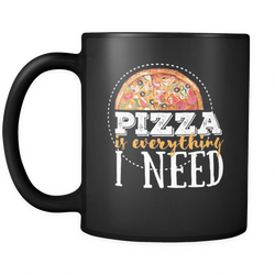 Pizza 11 oz. Mug. Pizza funny gift idea.