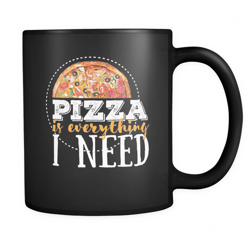 Pizza 11 oz. Mug. Pizza funny gift idea.