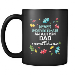 Autism Dad 11 oz. Mug. Autism Dad funny gift idea.