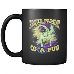 Pug 11 oz. Mug. Pug funny gift idea.