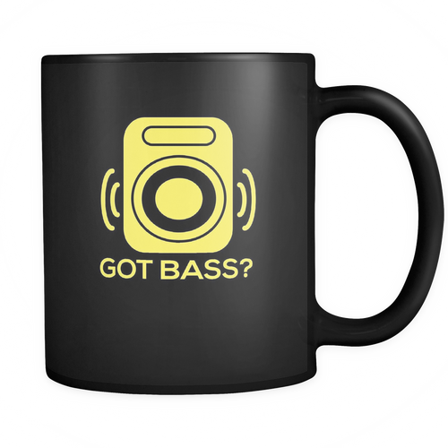 Bass 11 oz. Mug. Bass funny gift idea.