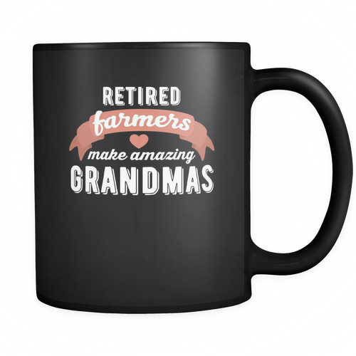 Retired Farmers 11 oz. Mug. Retired Farmers funny gift idea.
