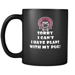 Pug 11 oz. Mug. Pug funny gift idea.
