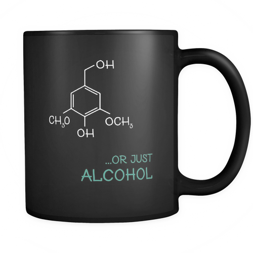 Alcohol 11 oz. Mug. Alcohol funny gift idea.