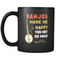 Banjo 11 oz. Mug. Banjo funny gift idea.