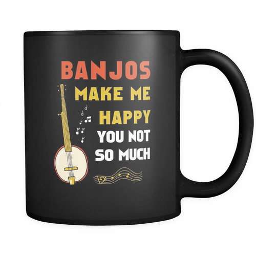 Banjo 11 oz. Mug. Banjo funny gift idea.