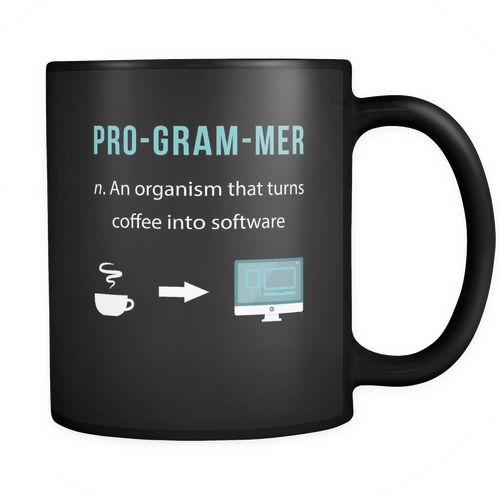 Programmer 11 oz. Mug. Programmer funny gift idea.