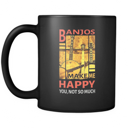 Banjo 11 oz. Mug. Banjo funny gift idea.