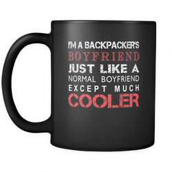 Backpacker's 11 oz. Mug. Backpacker's funny gift idea.