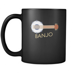 Banjo 11 oz. Mug. Banjo funny gift idea.