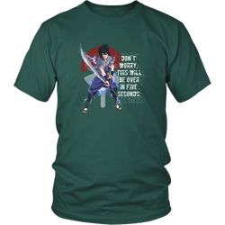 Anime T-shirt - Naruto - Don't worry, this will be over in five seconds