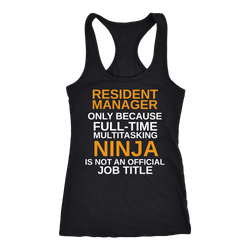 Resident Manager T-shirt, hoodie and tank top. Resident Manager funny gift idea.
