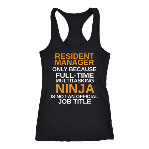 Resident Manager T-shirt, hoodie and tank top. Resident Manager funny gift idea.