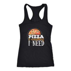 Pizza T-shirt, hoodie and tank top. Pizza funny gift idea.