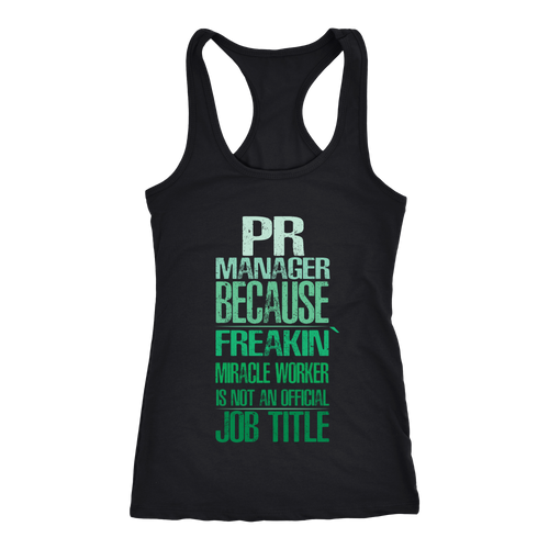 PR Manager T-shirt, hoodie and tank top. PR Manager funny gift idea.