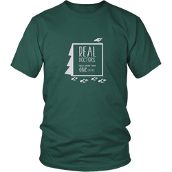 Vet tech T-shirt - Real doctors treat more than one species