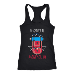 Backpacking T-shirt, hoodie and tank top. Backpacking funny gift idea.