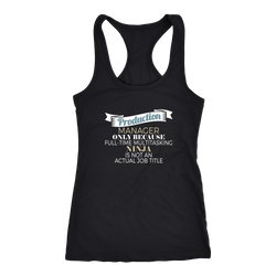 Production Manager T-shirt, hoodie and tank top. Production Manager funny gift idea.