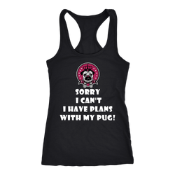 Pug T-shirt, hoodie and tank top. Pug funny gift idea.