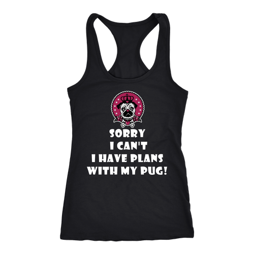 Pug T-shirt, hoodie and tank top. Pug funny gift idea.