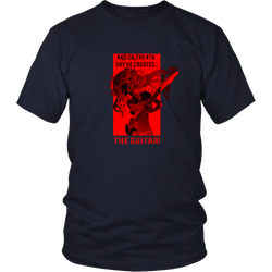 Guitar T-shirt - And on the 8th day He created the guitar