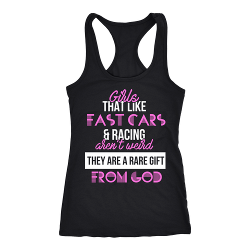 Racing Girl T-shirt, hoodie and tank top. Racing Girl funny gift idea.