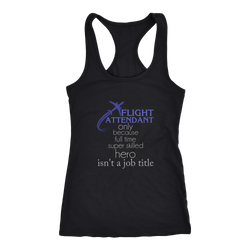 Flight attendant T-shirt, hoodie and tank top. Flight attendant funny gift idea.