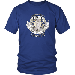 Fight Cancer T-shirt - The strenght to fight, the will to survive