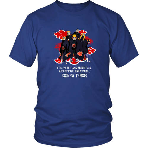 Anime T-shirt - Naruto - Shinra Tensei - Feel pain, think about pain, accept pain, know pain