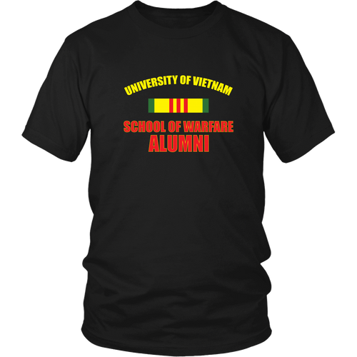 Vietnam Veteran T-shirt - University of Vietnam. School of Warfare Alumni