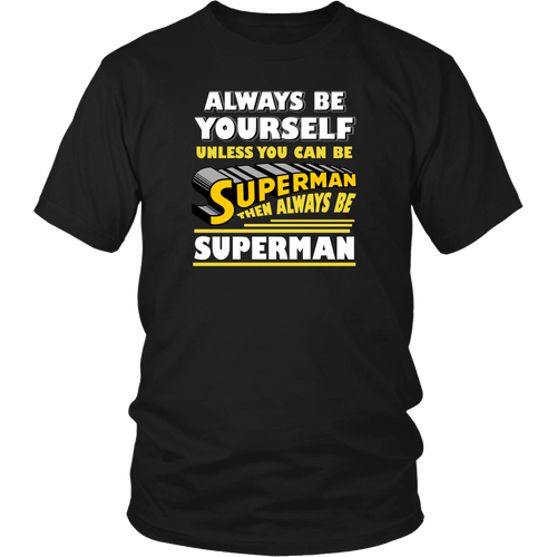 Superman T-Shirt. New Unisex Adult Black Shirt Tees
