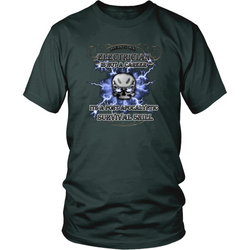 Electrician T-shirt - Electrician is a post apocalyptic survival skill