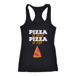 Pizza T-shirt, hoodie and tank top. Pizza funny gift idea.