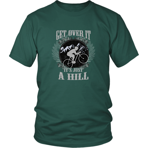 Mountain biking T-shirt - Get over it, it's just a hill