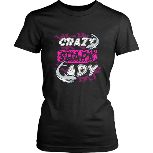 Sharks T-shirt - Crazy Shark Lady