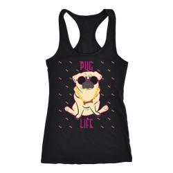 Pug T-shirt, hoodie and tank top. Pug funny gift idea.