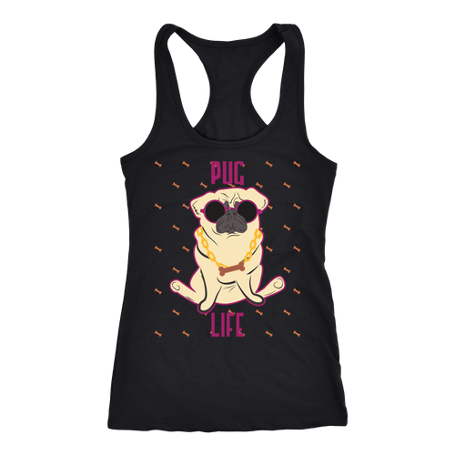 Pug T-shirt, hoodie and tank top. Pug funny gift idea.