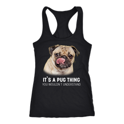 Pug T-shirt, hoodie and tank top. Pug funny gift idea.
