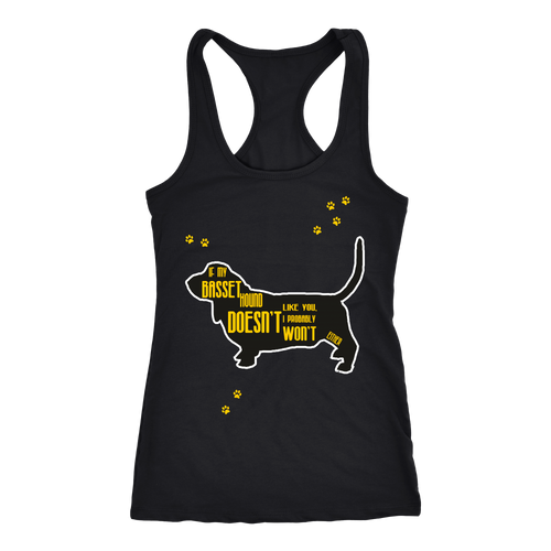 Basset hound T-shirt, hoodie and tank top. Basset hound funny gift idea.