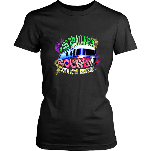 Camping T-shirt - If the trailer's rocking, don't come knocking